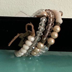 Women's Fashion Beaded Faith Wrap Bracelet